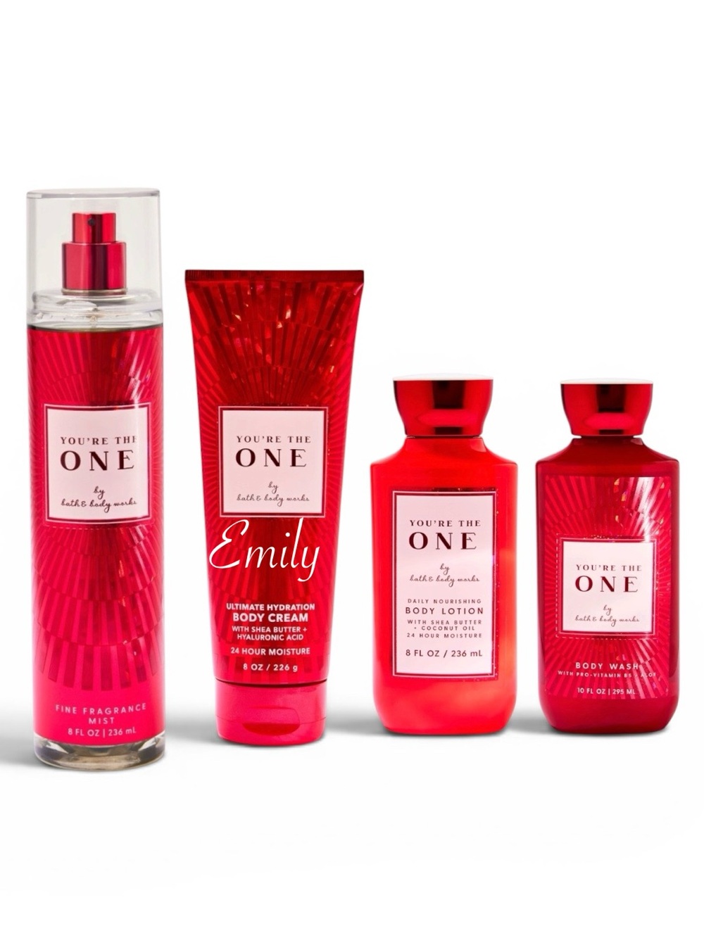 Bath & Body Works YOU’RE THE ONE Mist Body Cream Shower Gel Lotion Set Bundle